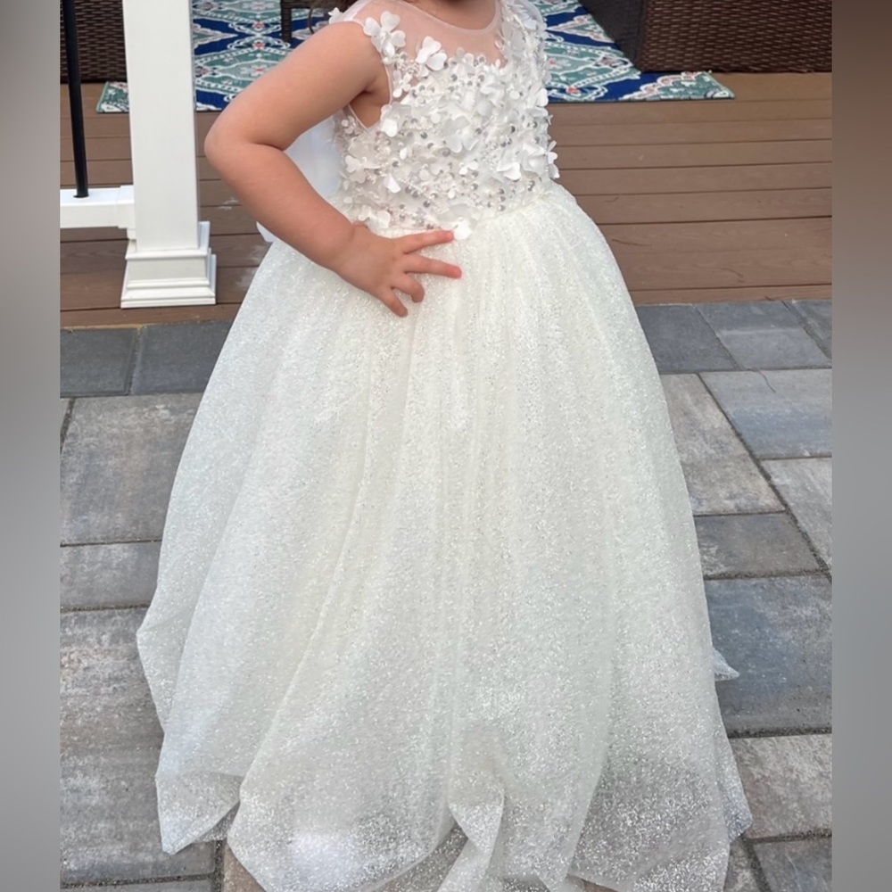 Flower girl dress size 3/4